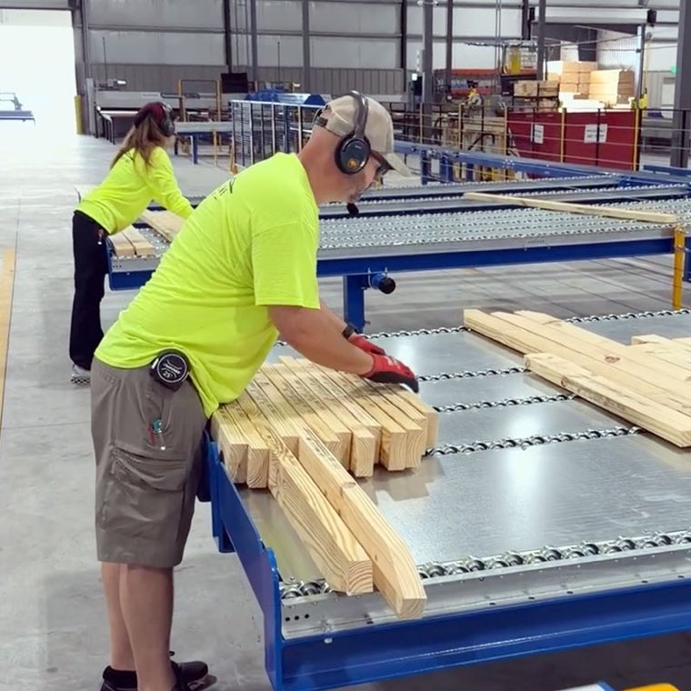 Inside the Yellowpine Truss plant