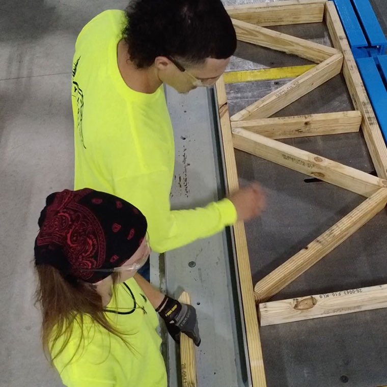 Inside the Yellowpine Truss plant